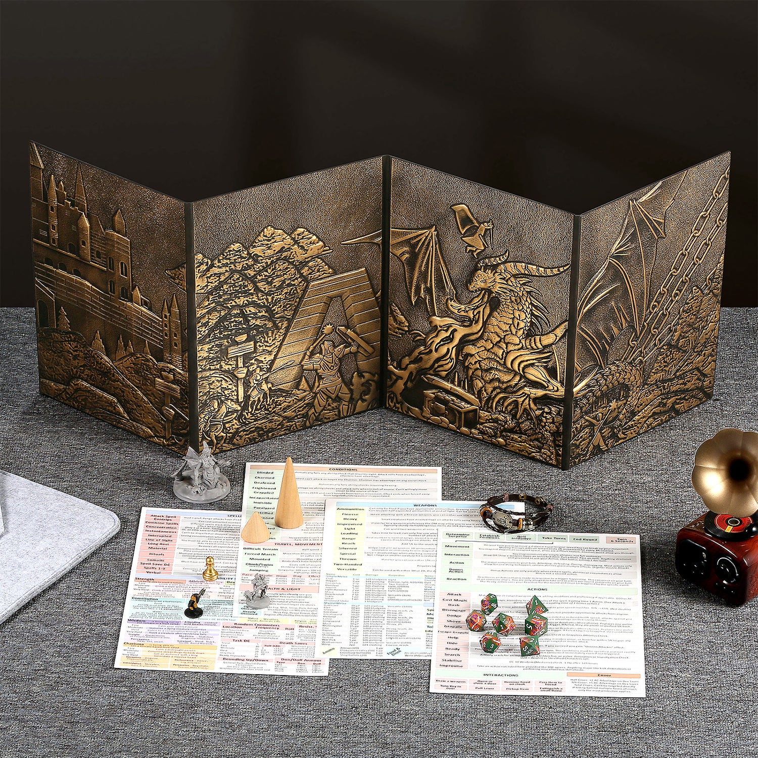 DM Screen DND 5e Dungeon Master Screen Kunstleer