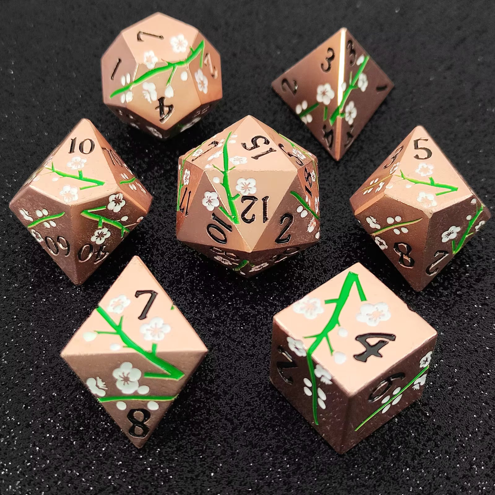 Set de dados de metal Flor