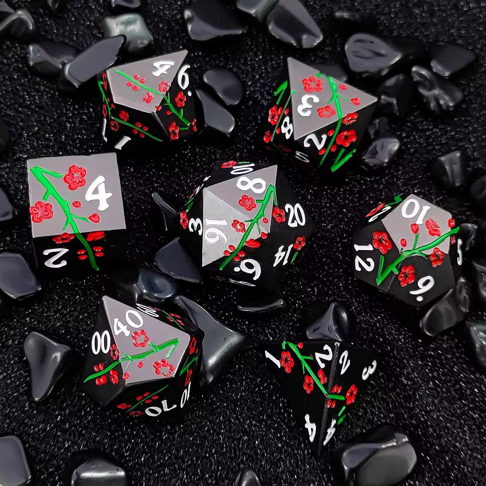 Set de dados de metal Flor