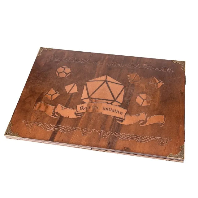 DM Screen DND 5e Dungeon Master Screen Compressed Wood Pattern