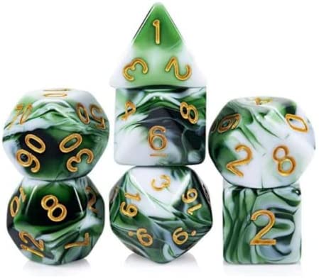 Polydice set Marmer