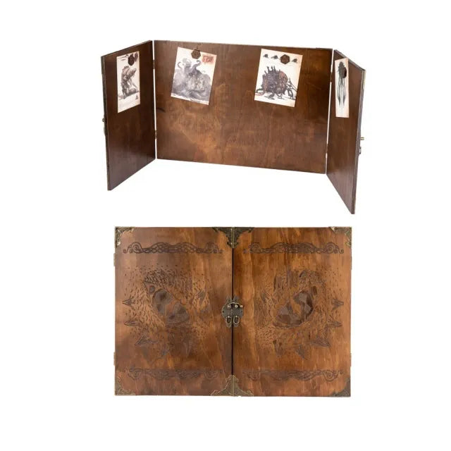 DM Screen DND 5e Dungeon Master Screen Compressed Wood Pattern