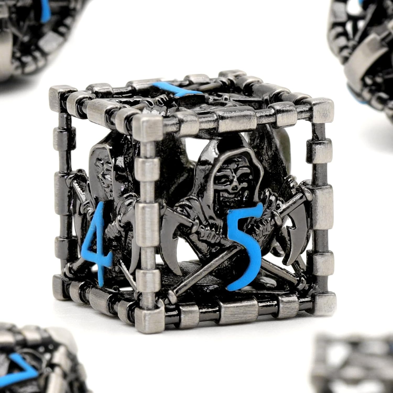 Metal dice set warrior